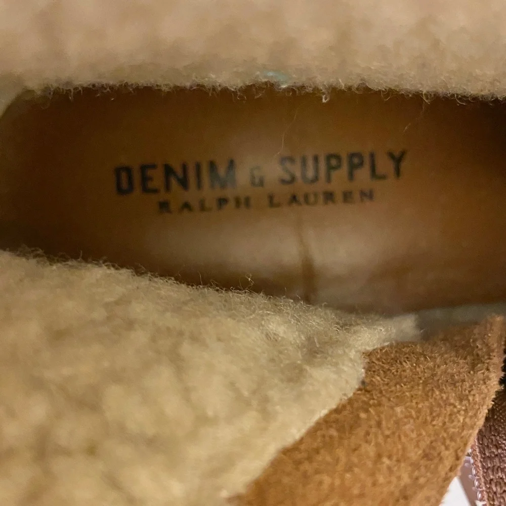 Ralph Lauren Denim & Supply Carsyn Women’s Boots Size 7.5 Suede Chunky Heel Shoe